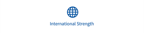 Un symbole de globe terrestre avec les mots « Force internationale »