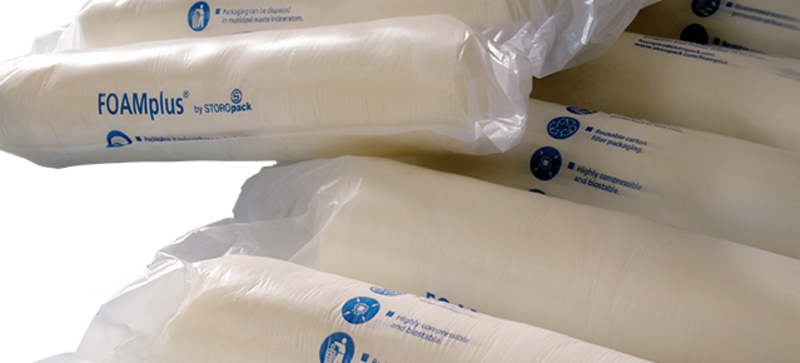 
		  Plusieurs bandes d’emballage en mousse